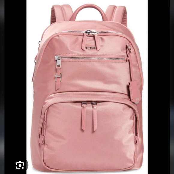 NWT TUMI Voyageur Hilden Dusty Rose Pink Nylon Backpack - Picture 1 of 11